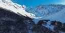 Glaciar Martial atardecer