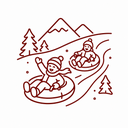 Optional access to the snowtubing area