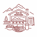 Almuerzo en el bar de montaña